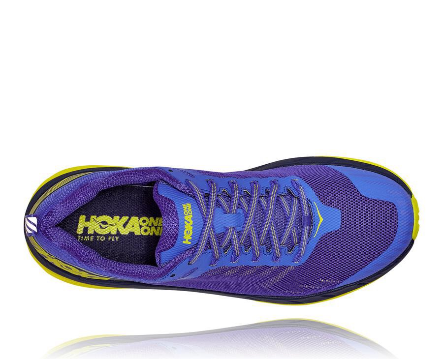 Hoka One One Trailove Tenisky Panske Modre/Zelene - Challenger ATR 5 - 48976-EGDI